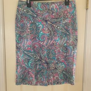 TALBOTS Paisley Print Women's Skirt